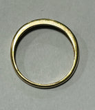 9ct Yellow Gold Simulated Ruby and Diamond Ring