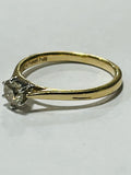 14kt Yellow Gold Diamond Solitaire Ring