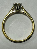 14kt Yellow Gold Diamond Solitaire Ring