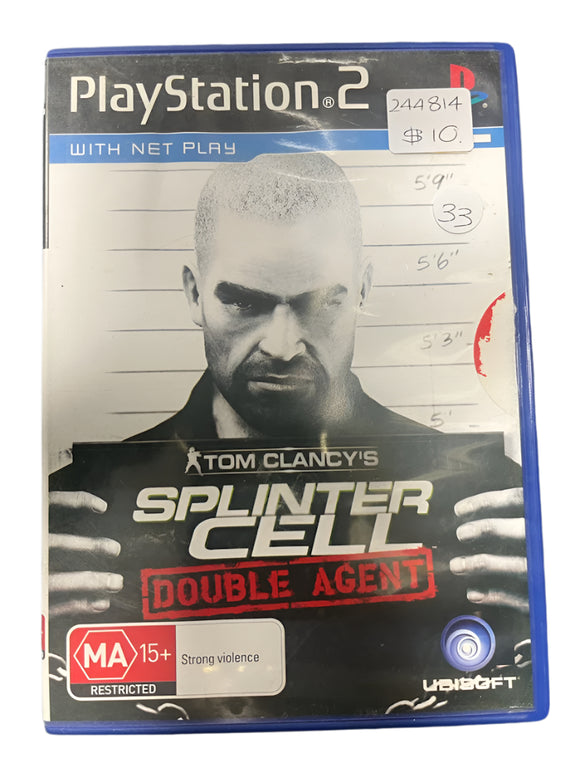Tom Clancy's Splinter Cell Double Agent PS2 Game