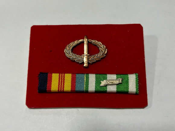 Vietnam War Campaign Ribbon Bar and Australian Army Infantry Badge