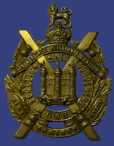 British Kings Own Scottish Borderers Badge