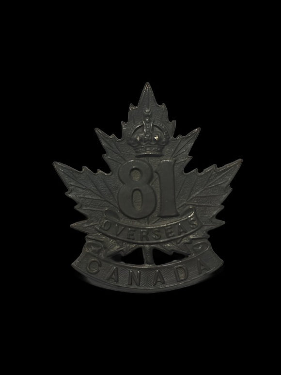 81st Battalion Canada Badge