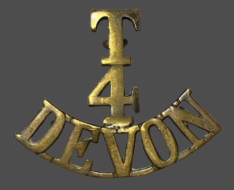 Devonshire Battalion Shoulder Title Badge