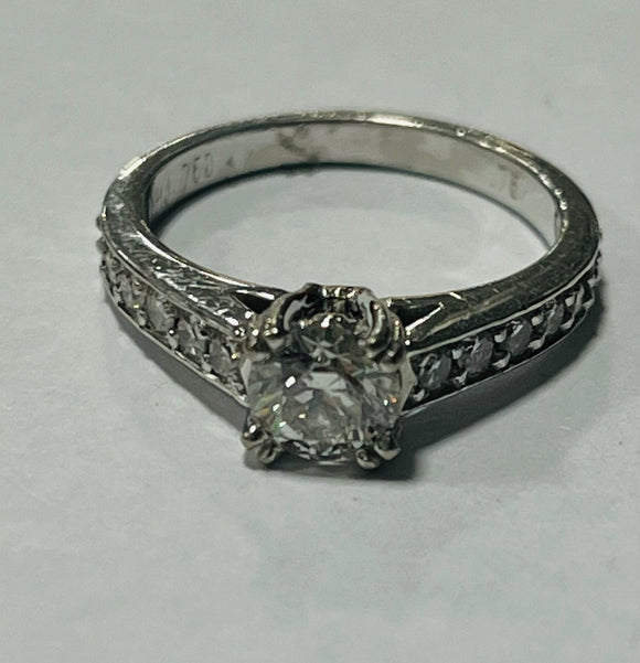 18ct White Gold Diamond Ring MHJ