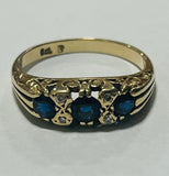 9ct Gold Sapphire and Diamond Ring