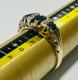 9ct Gold Sapphire and Diamond Ring