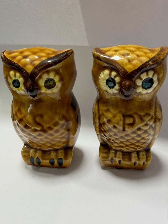 Owl Salt and Pepper Shakers