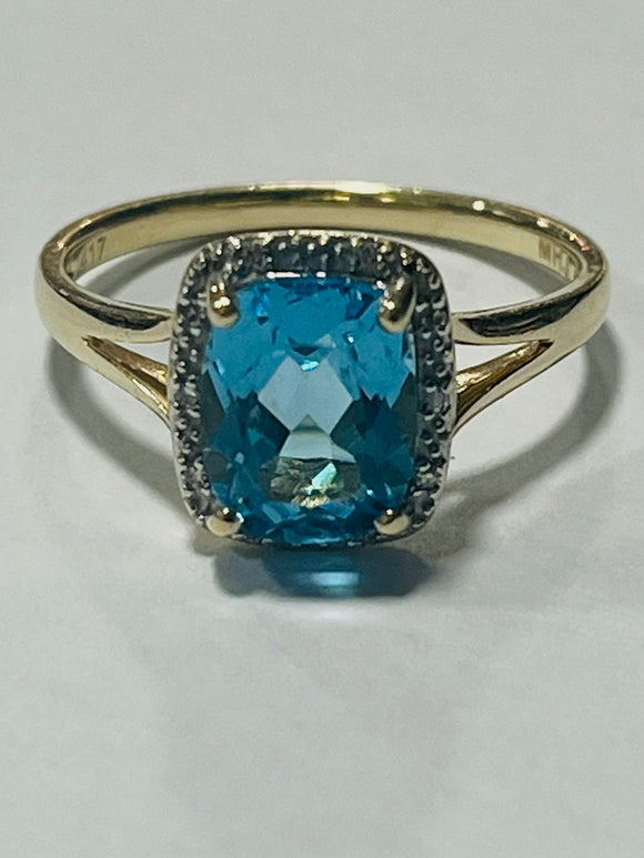 10ct Gold Topaz Ring MHJ