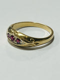 9ct Gold Simulated Ruby Ring