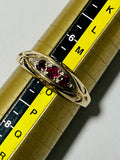 9ct Gold Simulated Ruby Ring