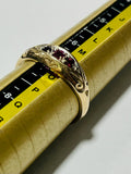 9ct Gold Simulated Ruby Ring