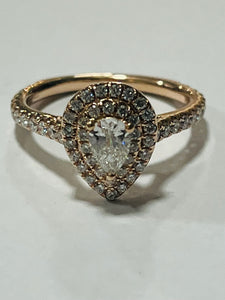 14ct Rose Gold Diamond Ring
