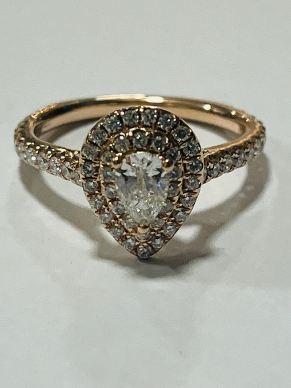 14ct Rose Gold Diamond Ring