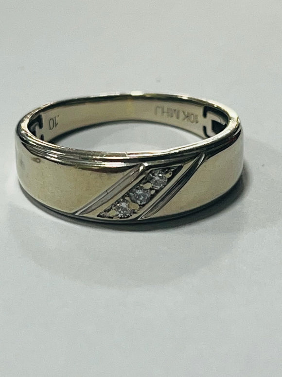 10ct White Gold Diamond Ring MHJ