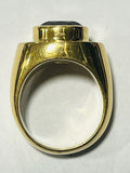 18ct Gold Garnet Ring HEAVY