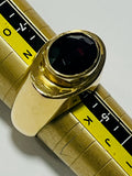 18ct Gold Garnet Ring HEAVY