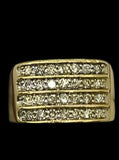 9ct Gold Channel Set Diamond Ring