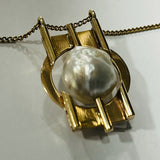 9ct Gold Pearl Pendant
