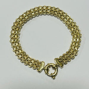 9ct Gold Bolt Clasp Bracelet