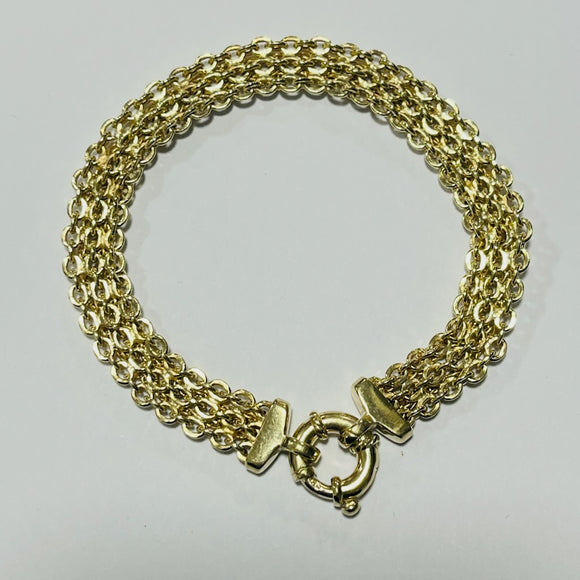 9ct Gold Bolt Clasp Bracelet