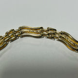 9ct Gold Gate Bracelet with Heart Locket and Safety Chain