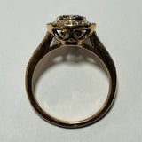 9ct Rose Gold Diamond Teardrop Ring