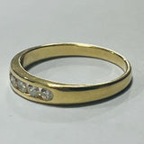 18ct Gold Channel Set Ring