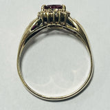9ct Gold Simulated Ruby Ring