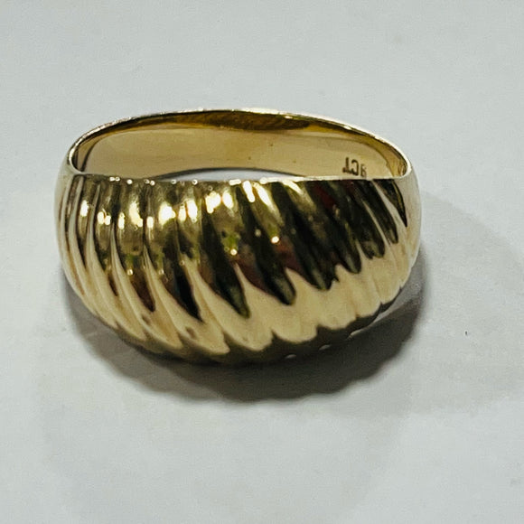 9ct Gold Dome Ring