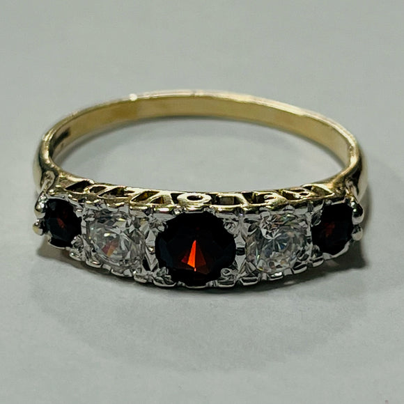 9ct Gold Cubic Zirconia 'Beloved' Ring