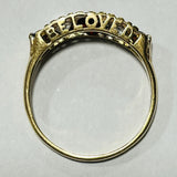 9ct Gold Cubic Zirconia 'Beloved' Ring