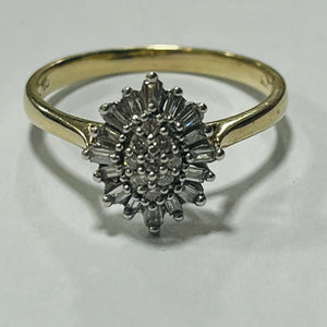 9ct Gold Diamond Ring