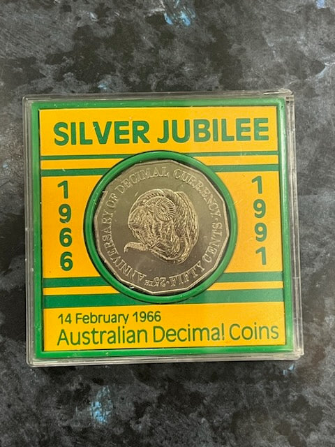 Silver Jubilee 1966-1991 14 February 1966 Australian Decimal Coin