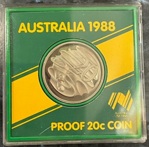 Australia 1988 Proof 20c Coin