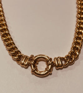 9ct Rose Gold Cuban Chain with Bolt Clasp