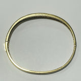 9ct Gold Diamond and Ruby Bangle