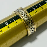 9ct Yellow and White Gold Celtic Ring