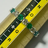 9ct Gold Emerald and Diamond Ring