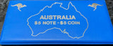 Australian $5 note - $5 Coin Set