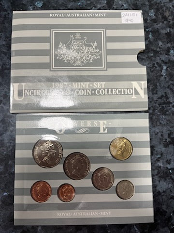 Royal Australian Mint Uncirculated Coin Collect 1987