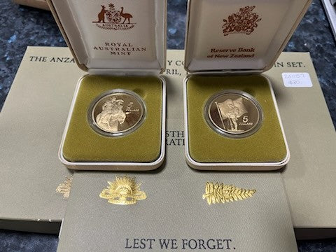 Royal Australian Mint The Anzac 75th Anniversary Commemorative Coin Set