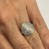 9ct White Gold Diamond Ring with Valuation