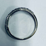9ct White Gold Sapphire and Diamond Ring with Valuation