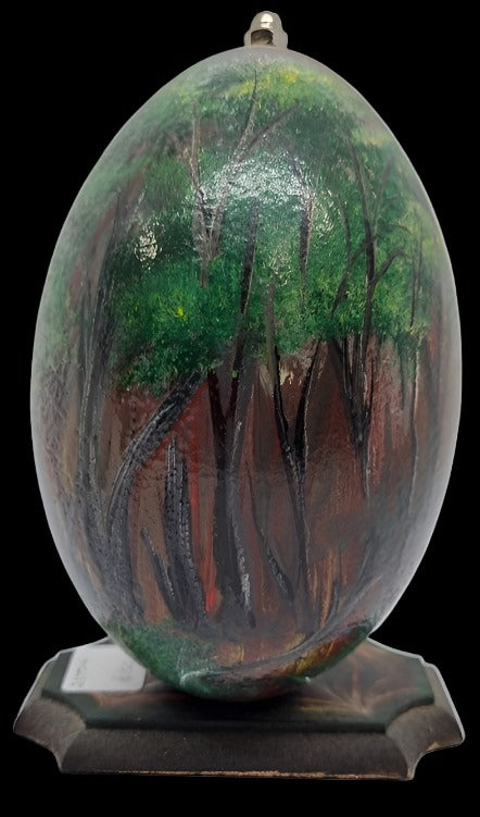 Emu Egg Painted