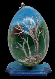 Emu Egg Painted