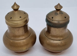 Salt and Pepper Shakers - Brass