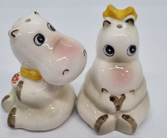 Salt and Pepper Shakers - Hippos