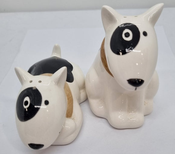 Salt and Pepper Shakers - Black and White Pooches