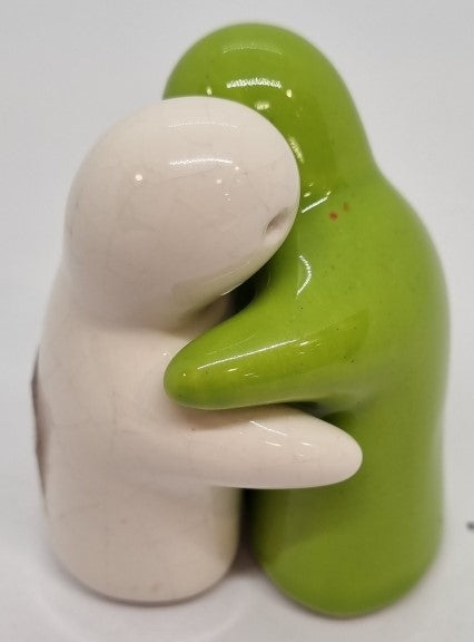 Salt and Pepper Shakers - Hugging Couple